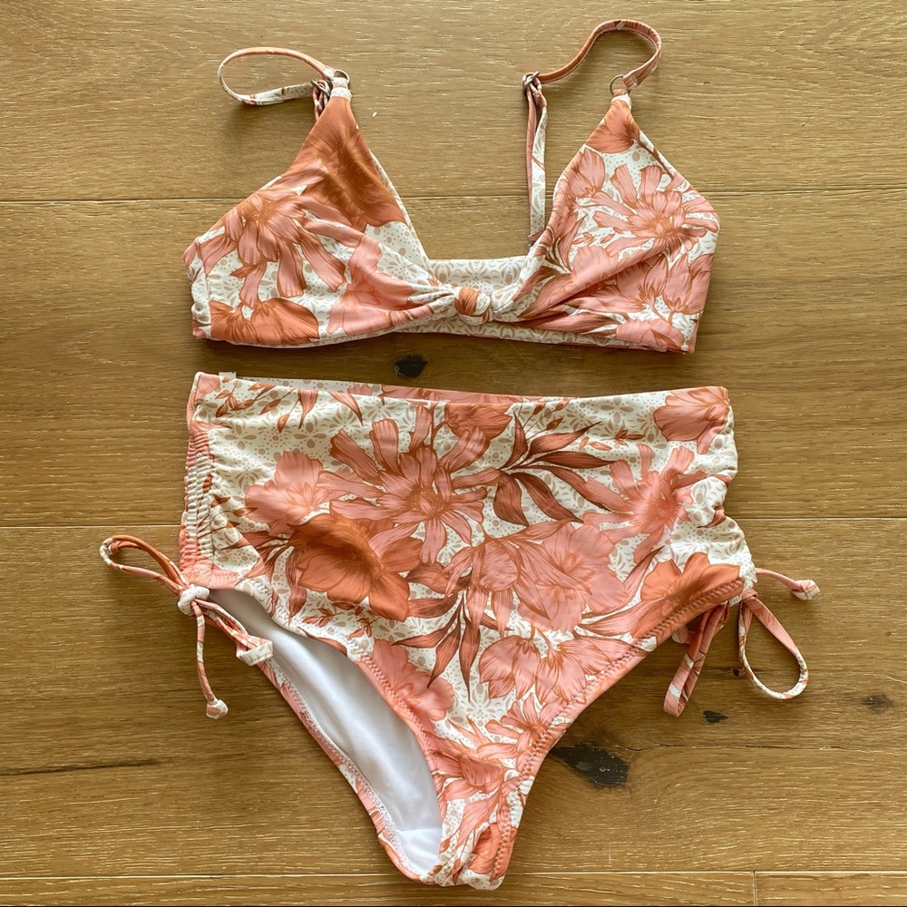 Rhythm Pink Floral Bikini Size XS